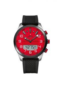 Orologio Swiss Military Cronografo acciaio rosso e gomma